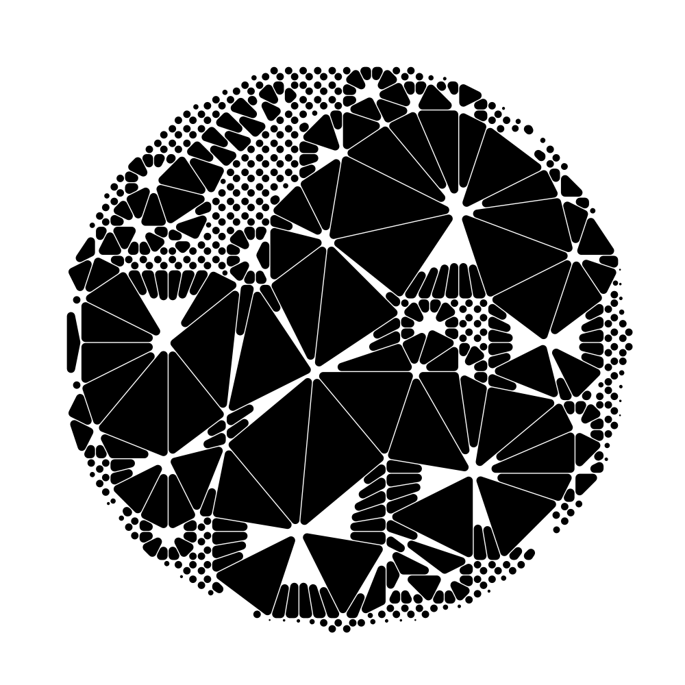New Delaunay Low-Poly Style & Real-Time Region Merging